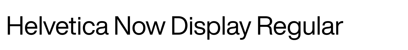 Helvetica Now Display Regular image